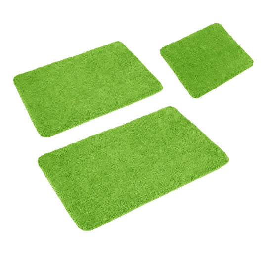 _label_, DSZ Product, feed-cond-new, feed-sl-free shipping, free-shipping, newSleim Set Of 3 Bath Mat Set Green - Premium Home & Garden > Bathroom Accessories > Bath Mats & Rugs from DSZ ! Shop Online Buy Now at S & D's Value Store Family Business Best Customer Service_label_, DSZ Product, feed-cond-new, feed-sl-free shipping, free-shipping, new