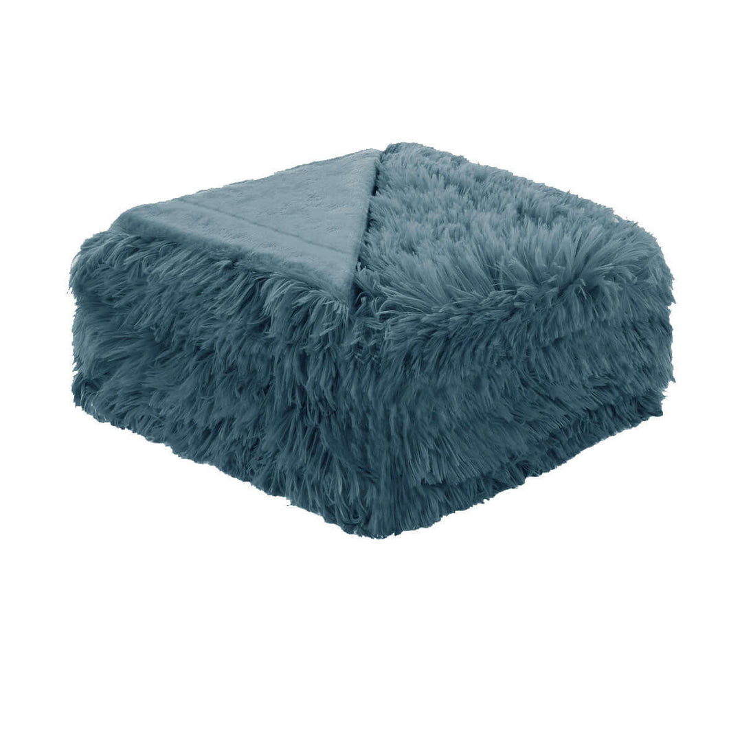 _label_, DSZ Product, feed-cond-new, feed-sl-free shipping, free-shippingHotel Living Soft Shaggy Long Hair Blanket Queen Dusk Blue - Premium Home & Garden > Bedding > Blankets & Throws from Hotel Living ! Shop Online Buy Now at S & D's Value Store Family Business Best Customer Service_label_, DSZ Product, feed-cond-new, feed-sl-free shipping, free-shipping