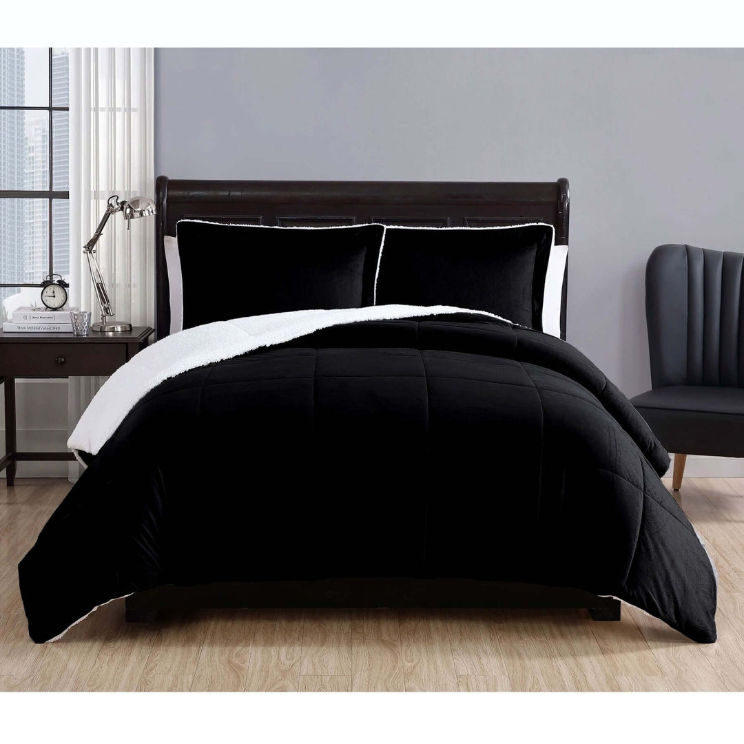 _label_, DSZ Product, feed-cond-new, feed-sl-free shipping, free-shipping3 Piece Micro Mink Comforter Set Black Queen - Premium Home & Garden > Bedding > Duvet Covers from DSZ ! Shop Online Buy Now at S & D's Value Store Family Business Best Customer Service_label_, DSZ Product, feed-cond-new, feed-sl-free shipping, free-shipping