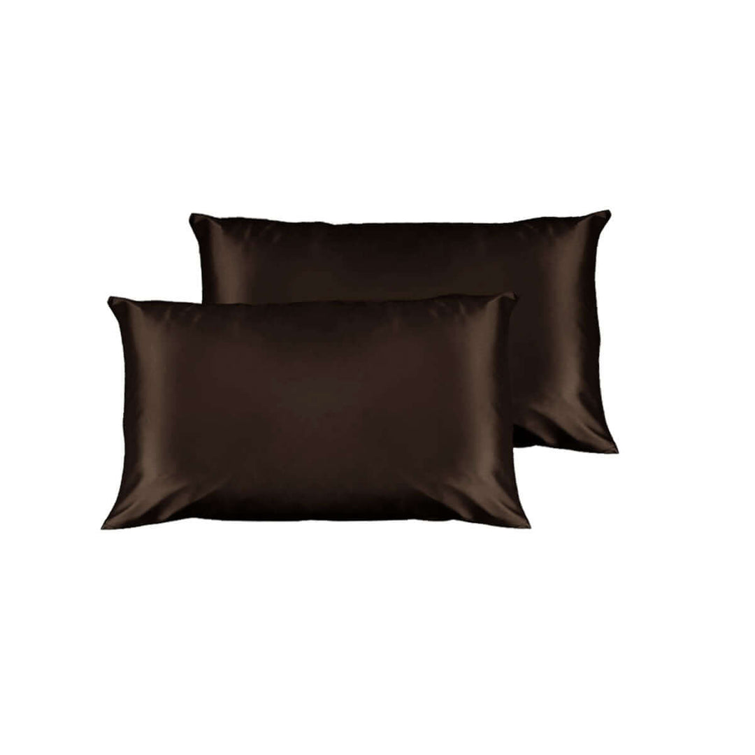 _label_, DSZ Product, feed-cond-new, feed-sl-free shipping, free-shippingPair Of Satin Standard Pillowcases Chocolate 48 X 73 Cm X 15Cm (Flap) - Premium Home & Garden > Bedding > Pillowcases from DSZ ! Shop Online Buy Now at S & D's Value Store Family Business Best Customer Service_label_, DSZ Product, feed-cond-new, feed-sl-free shipping, free-shipping