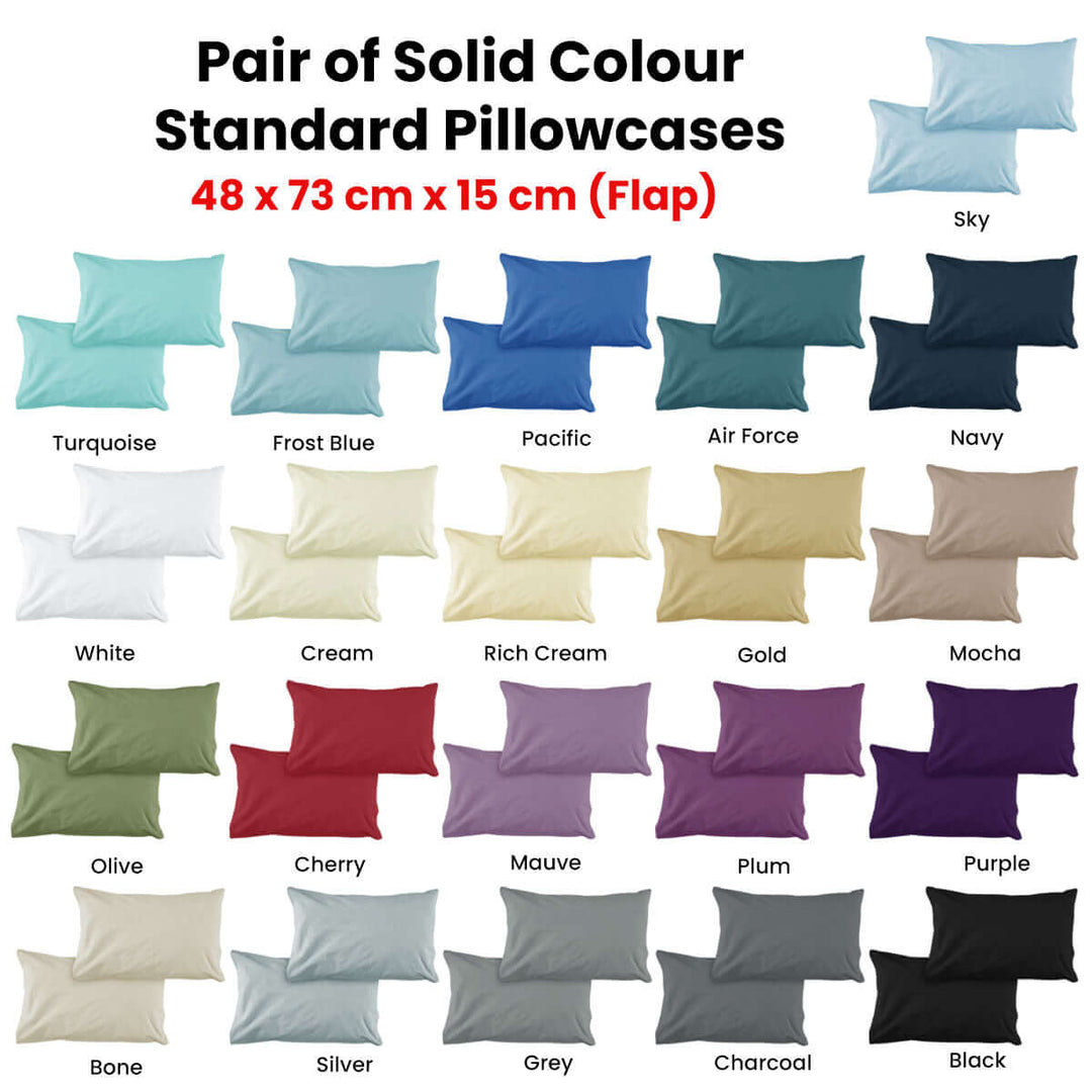 _label_, DSZ Product, feed-cond-new, feed-sl-free shipping, free-shippingPair Of Solid Colour Microfiber Standard Pillowcases 48 X 73Cm X 15Cm (Flap) Air Force - Premium Home & Garden > Bedding > Pillows from DSZ ! Shop Online Buy Now at S & D's Value Store Family Business Best Customer Service_label_, DSZ Product, feed-cond-new, feed-sl-free shipping, free-shipping