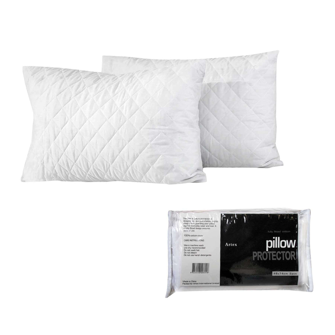 _label_, DSZ Product, feed-cond-new, feed-sl-free shipping, free-shippingArtex Pair Of Cotton Standard Pillow Protectors - Premium Home & Garden > Bedding > Pillows from Artex ! Shop Online Buy Now at S & D's Value Store Family Business Best Customer Service_label_, DSZ Product, feed-cond-new, feed-sl-free shipping, free-shipping