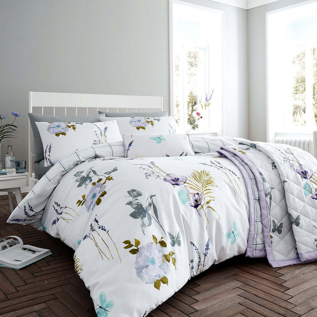 _label_, DSZ Product, feed-cond-new, feed-sl-free shipping, free-shippingFlora Lilac Quilt Cover Set King - Premium Home & Garden > Bedding > Duvet Covers from DSZ ! Shop Online Buy Now at S & D's Value Store Family Business Best Customer Service_label_, DSZ Product, feed-cond-new, feed-sl-free shipping, free-shipping