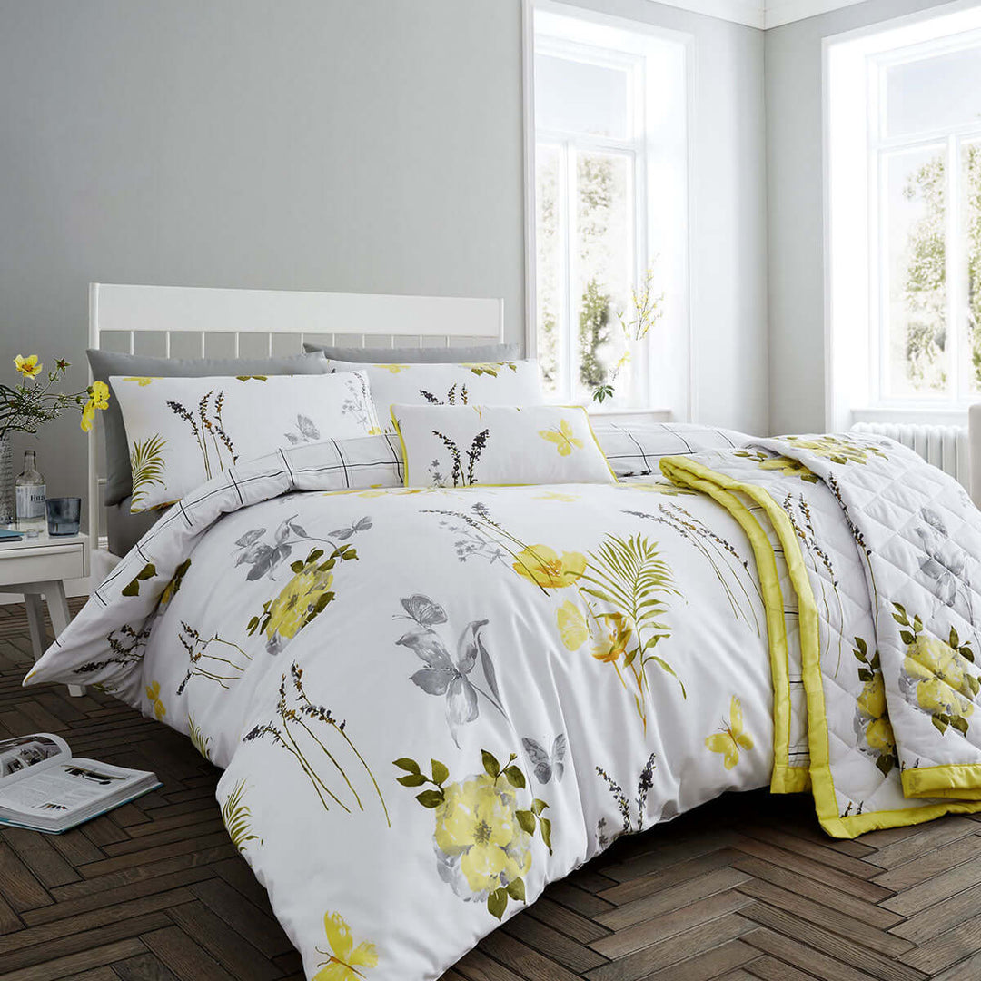 _label_, DSZ Product, feed-cond-new, feed-sl-free shipping, free-shippingFlora Yellow Quilt Cover Set King - Premium Home & Garden > Bedding > Duvet Covers from DSZ ! Shop Online Buy Now at S & D's Value Store Family Business Best Customer Service_label_, DSZ Product, feed-cond-new, feed-sl-free shipping, free-shipping