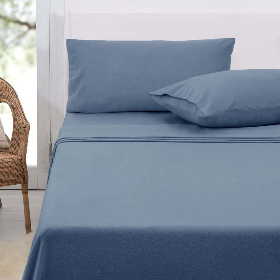 _label_, DSZ Product, feed-cond-new, feed-sl-free shipping, free-shippingPolar Fleece Sheet Set King 36Cm Wall With King Pillowcases Airforce Blue - Premium Home & Garden > Curtains > Curtains & Drapes from DSZ ! Shop Online Buy Now at S & D's Value Store Family Business Best Customer Service_label_, DSZ Product, feed-cond-new, feed-sl-free shipping, free-shipping