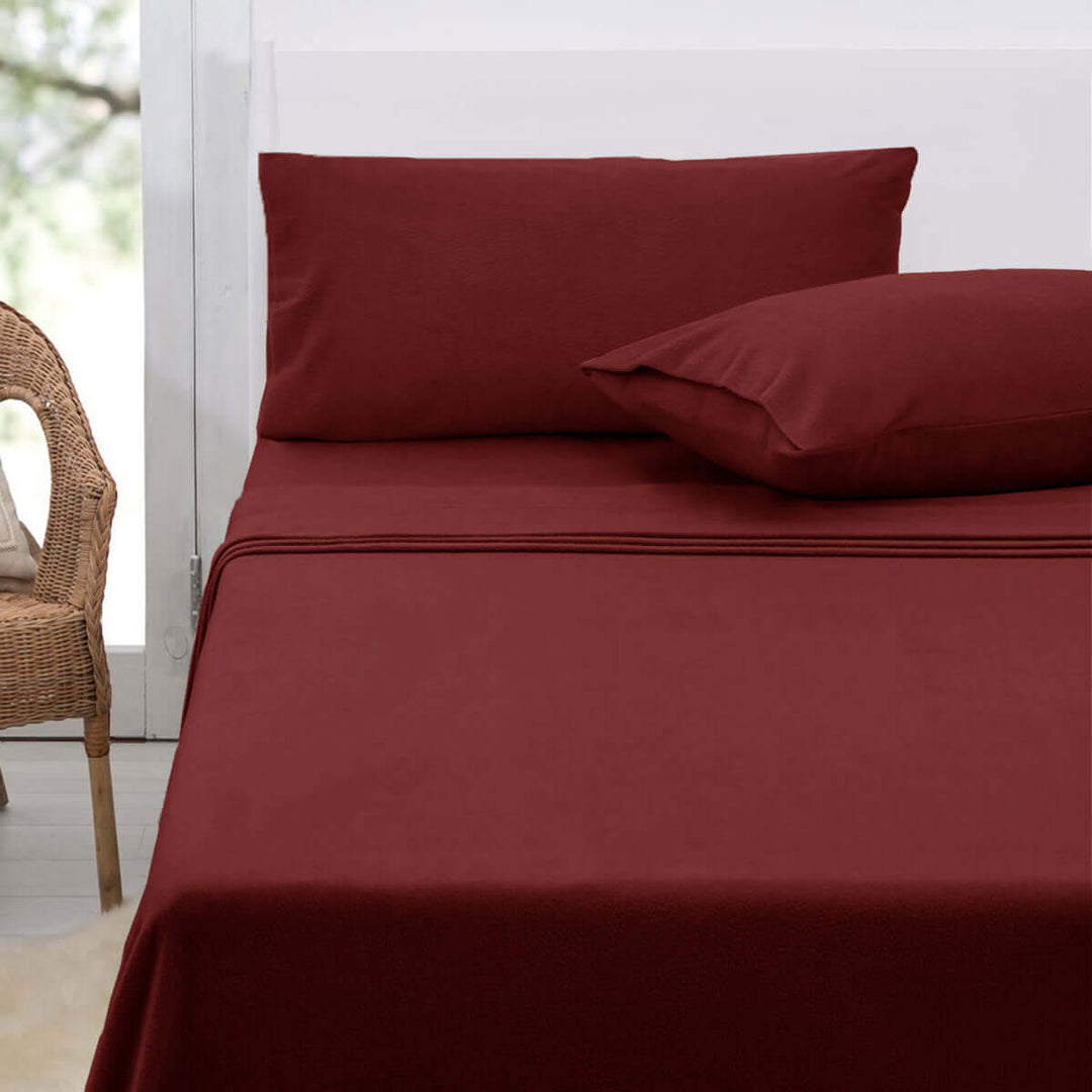 _label_, DSZ Product, feed-cond-new, feed-sl-free shipping, free-shippingPolar Fleece Sheet Set King 36Cm Wall With King Pillowcases Burgundy - Premium Home & Garden > Curtains > Curtains & Drapes from DSZ ! Shop Online Buy Now at S & D's Value Store Family Business Best Customer Service_label_, DSZ Product, feed-cond-new, feed-sl-free shipping, free-shipping