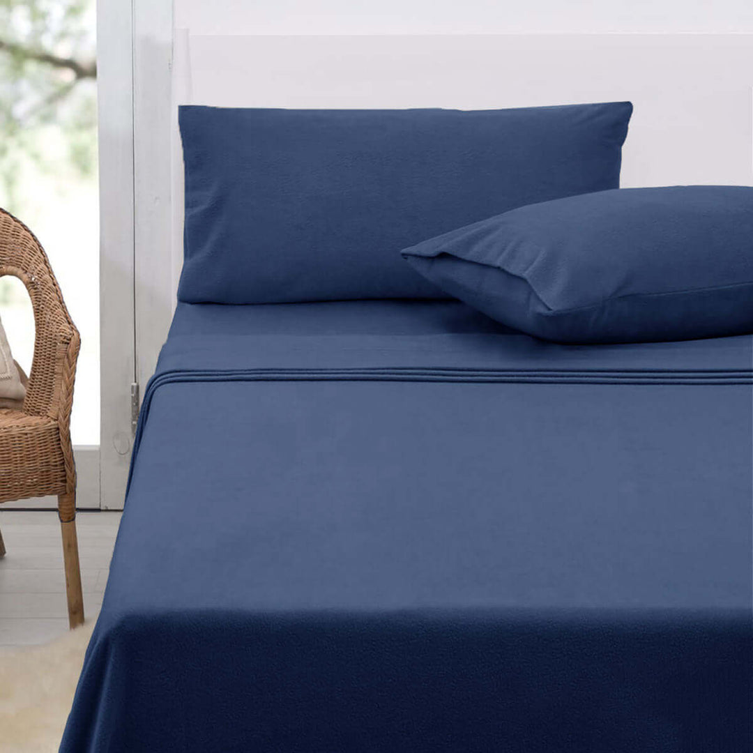 _label_, DSZ Product, feed-cond-new, feed-sl-free shipping, free-shippingPolar Fleece Sheet Set King 36Cm Wall With King Pillowcases Midnight Blue - Premium Home & Garden > Curtains > Curtains & Drapes from DSZ ! Shop Online Buy Now at S & D's Value Store Family Business Best Customer Service_label_, DSZ Product, feed-cond-new, feed-sl-free shipping, free-shipping