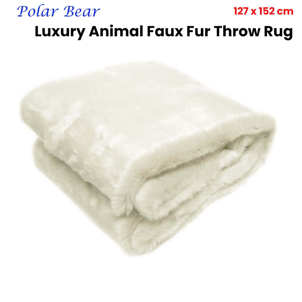 _label_, DSZ Product, feed-cond-new, feed-sl-free shipping, free-shippingRadisson Polar Bear Luxury Animal Faux Fur Throw Rug 127 X 152 Cm - Premium Home & Garden > Bedding > Blankets & Throws from Radisson ! Shop Online Buy Now at S & D's Value Store Family Business Best Customer Service_label_, DSZ Product, feed-cond-new, feed-sl-free shipping, free-shipping