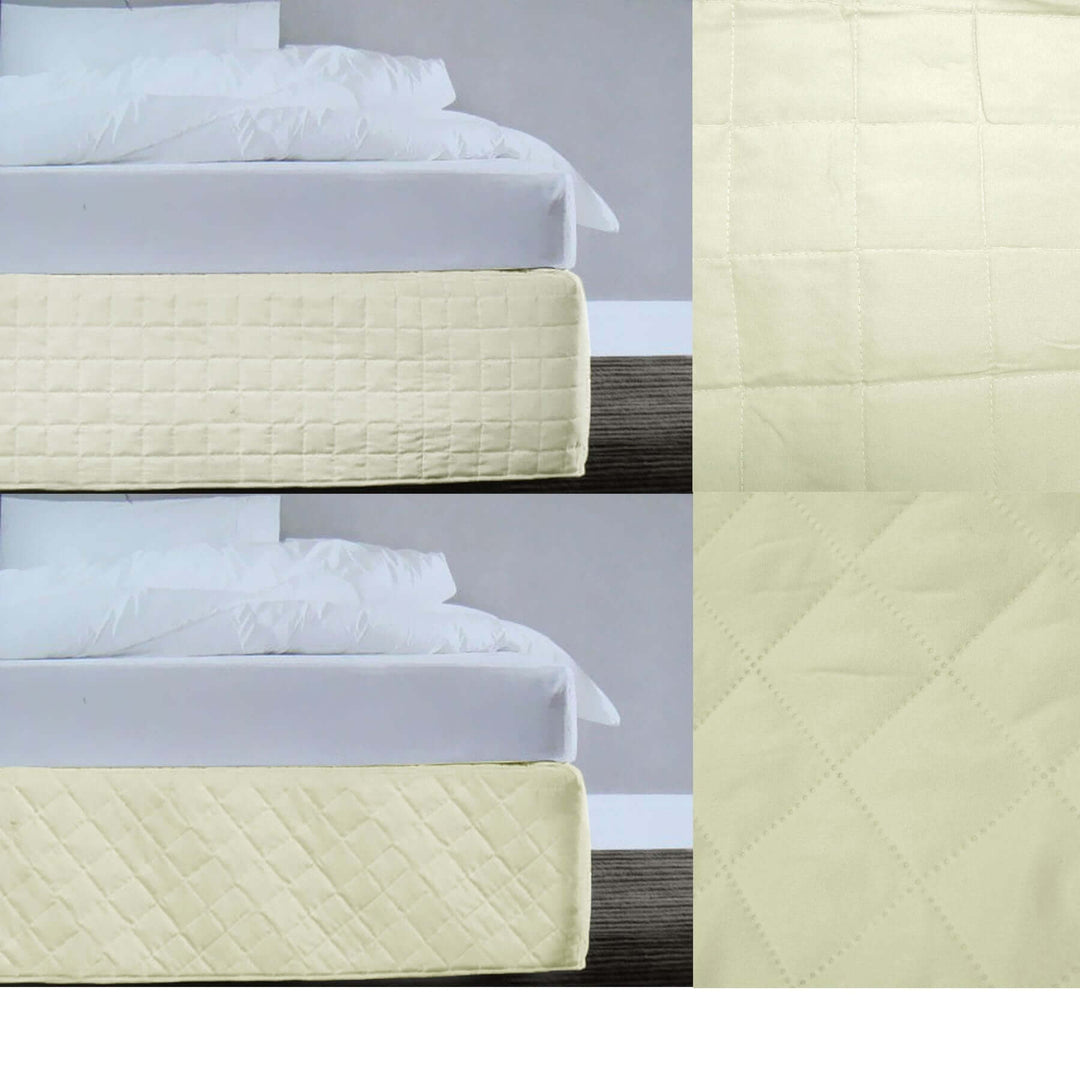 _label_, DSZ Product, feed-cond-new, feed-sl-free shipping, free-shippingRandom Pattern Quilted Valance Cream Queen - Premium Home & Garden > Bedding > Bed Valances from DSZ ! Shop Online Buy Now at S & D's Value Store Family Business Best Customer Service_label_, DSZ Product, feed-cond-new, feed-sl-free shipping, free-shipping