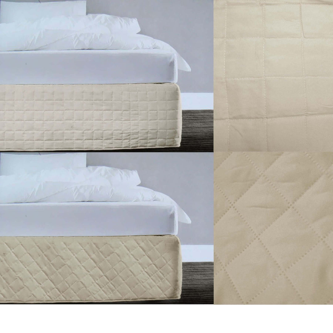 _label_, DSZ Product, feed-cond-new, feed-sl-free shipping, free-shippingRandom Pattern Quilted Valance Linen Queen - Premium Home & Garden > Bedding > Bed Valances from DSZ ! Shop Online Buy Now at S & D's Value Store Family Business Best Customer Service_label_, DSZ Product, feed-cond-new, feed-sl-free shipping, free-shipping