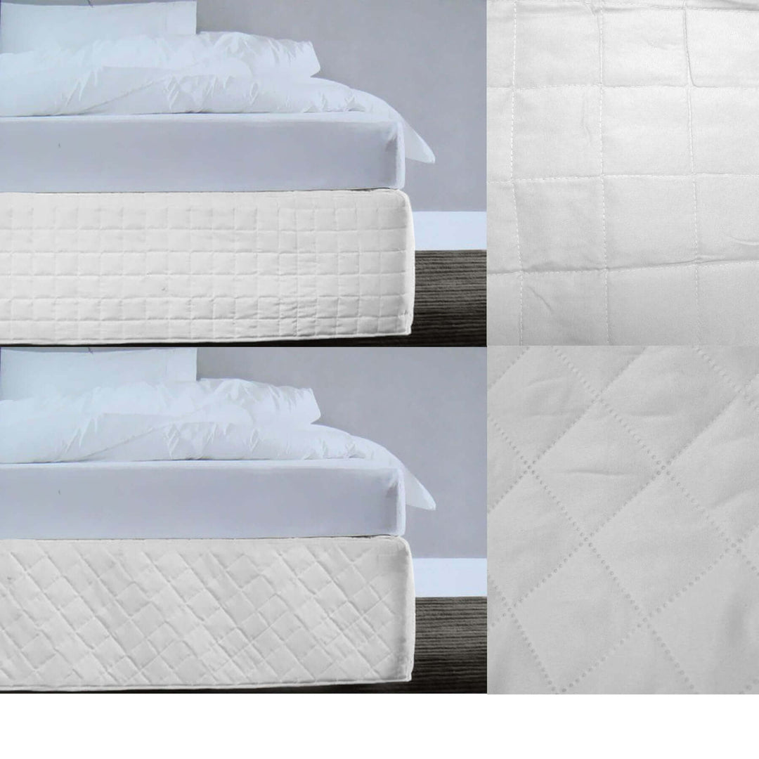 _label_, DSZ Product, feed-cond-new, feed-sl-free shipping, free-shippingRandom Pattern Quilted Valance White Queen - Premium Home & Garden > Bedding > Bed Valances from DSZ ! Shop Online Buy Now at S & D's Value Store Family Business Best Customer Service_label_, DSZ Product, feed-cond-new, feed-sl-free shipping, free-shipping