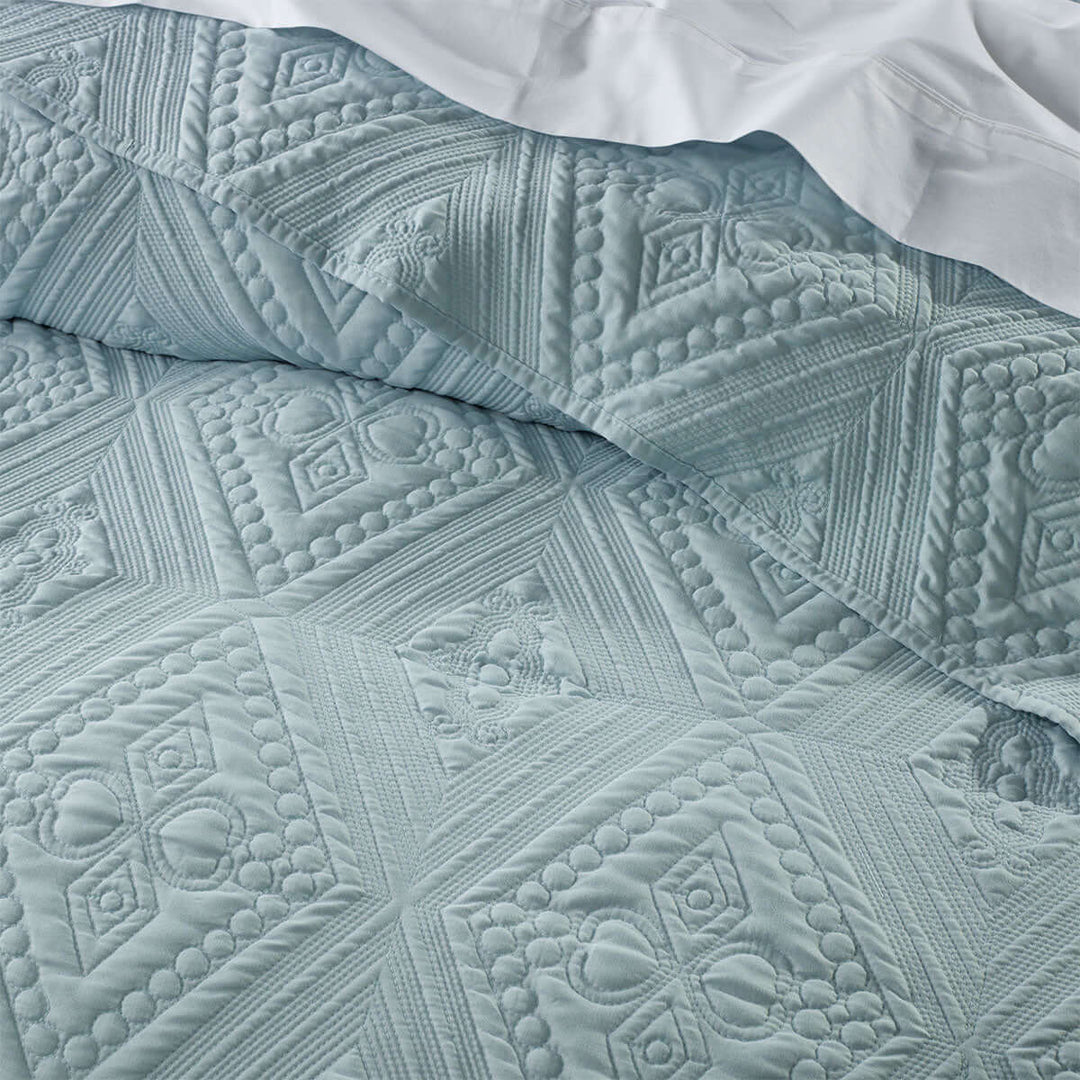 _label_, DSZ Product, feed-cond-new, feed-sl-free shipping, free-shipping, newBianca Aspen Sky Blue Embroidered Bedspread Set Double - Premium Home & Garden > Bedding > Quilts & Duvets from Bianca ! Shop Online Buy Now at S & D's Value Store Family Business Best Customer Service_label_, DSZ Product, feed-cond-new, feed-sl-free shipping, free-shipping, new