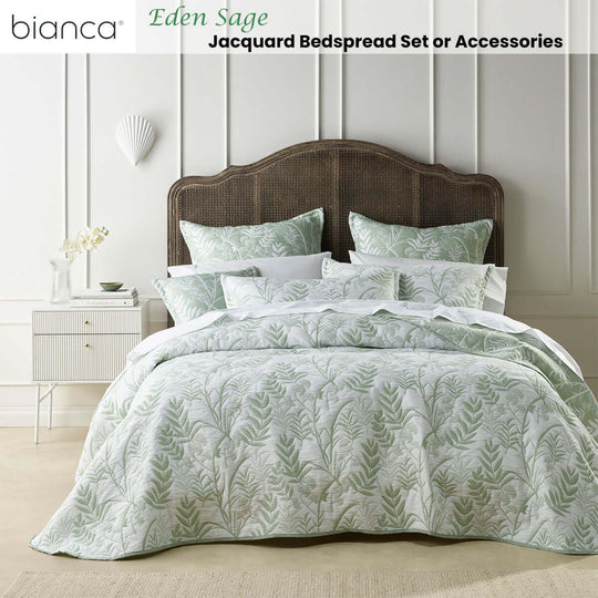 _label_, DSZ Product, feed-cond-new, feed-sl-free shipping, free-shipping, newBianca Eden Sage Jacquard Bedspread Set Double - Premium Home & Garden > Bathroom Accessories > Bath Towels & Robes from Bianca ! Shop Online Buy Now at S & D's Value Store Family Business Best Customer Service_label_, DSZ Product, feed-cond-new, feed-sl-free shipping, free-shipping, new