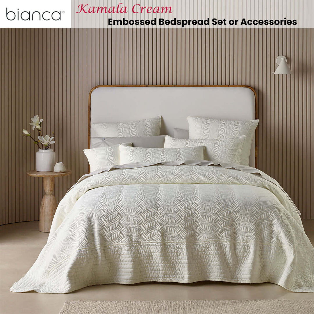 _label_, DSZ Product, feed-cond-new, feed-sl-free shipping, free-shipping, newBianca Kamala Cream Embossed Bedspread Set Super King - Premium Home & Garden > Bedding > Mattress Protectors from Bianca ! Shop Online Buy Now at S & D's Value Store Family Business Best Customer Service_label_, DSZ Product, feed-cond-new, feed-sl-free shipping, free-shipping, new