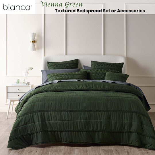 _label_, DSZ Product, feed-cond-new, feed-sl-free shipping, free-shipping, newBianca Vienna Green Textured Bedspread Set King Single - Premium Home & Garden > Bedding > Duvet Covers from Bianca ! Shop Online Buy Now at S & D's Value Store Family Business Best Customer Service_label_, DSZ Product, feed-cond-new, feed-sl-free shipping, free-shipping, new