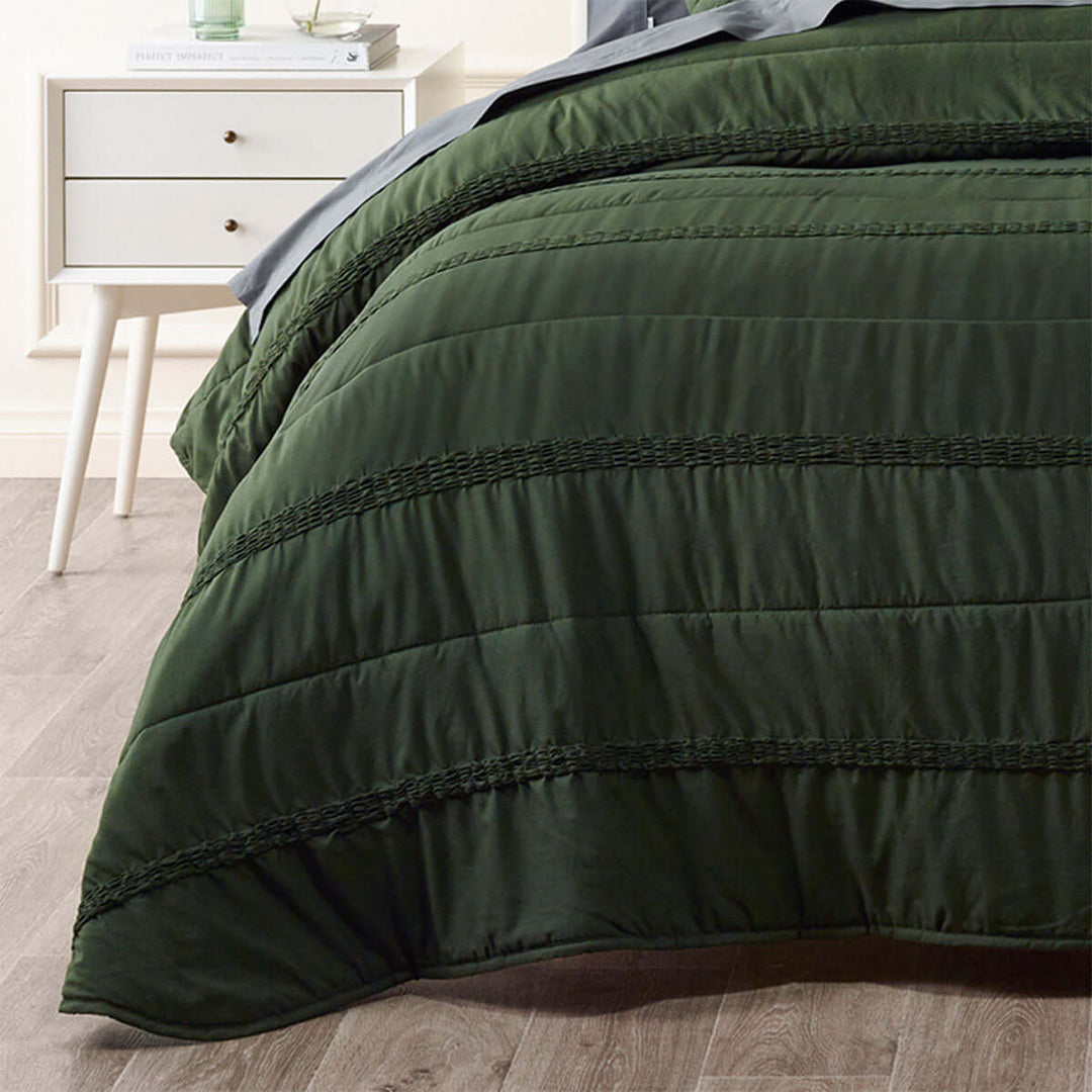 _label_, DSZ Product, feed-cond-new, feed-sl-free shipping, free-shipping, newBianca Vienna Green Textured Bedspread Set King Single - Premium Home & Garden > Bedding > Duvet Covers from Bianca ! Shop Online Buy Now at S & D's Value Store Family Business Best Customer Service_label_, DSZ Product, feed-cond-new, feed-sl-free shipping, free-shipping, new