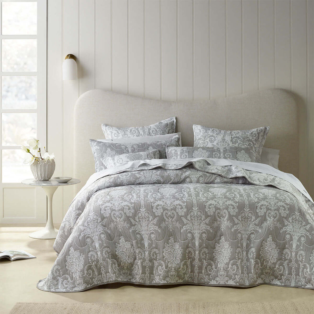 _label_, DSZ Product, feed-cond-new, feed-sl-free shipping, free-shipping, newBianca Olivia Grey Polyester Cotton Jacquard Coverlet Set Queen/King - Premium Home & Garden > Bedding > Duvet Covers from Bianca ! Shop Online Buy Now at S & D's Value Store Family Business Best Customer Service_label_, DSZ Product, feed-cond-new, feed-sl-free shipping, free-shipping, new