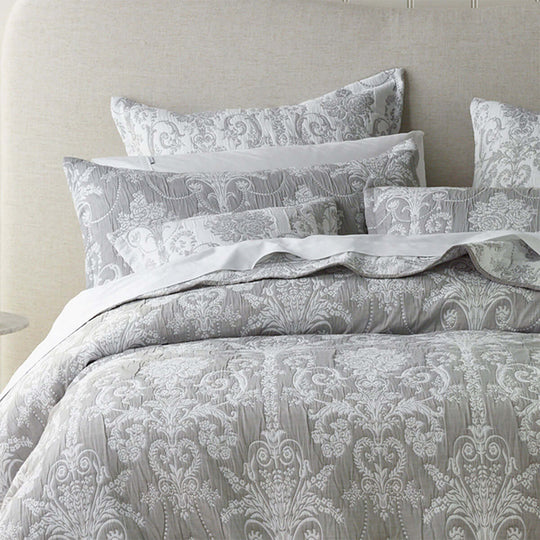 _label_, DSZ Product, feed-cond-new, feed-sl-free shipping, free-shipping, newBianca Olivia Grey Polyester Cotton Jacquard Coverlet Set Queen/King - Premium Home & Garden > Bedding > Duvet Covers from Bianca ! Shop Online Buy Now at S & D's Value Store Family Business Best Customer Service_label_, DSZ Product, feed-cond-new, feed-sl-free shipping, free-shipping, new