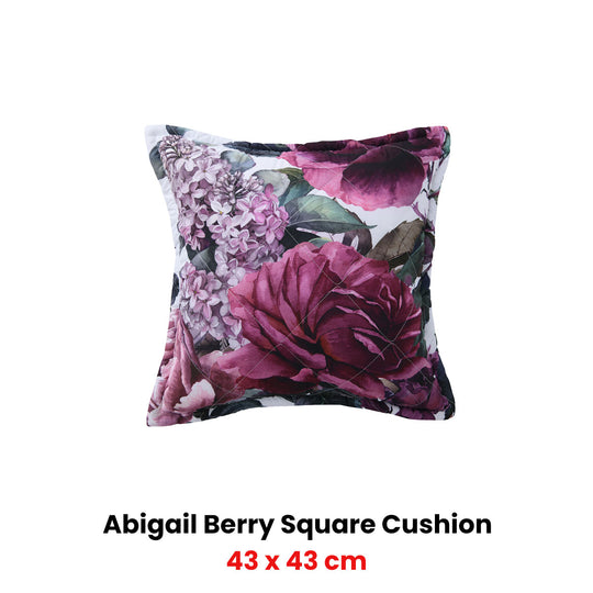 Bianca Abigail Berry Square Filled Cushion 43 x 43cm