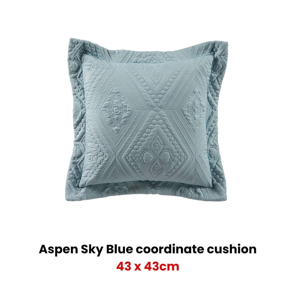 _label_, DSZ Product, feed-cond-new, feed-sl-free shipping, free-shippingBianca Aspen Sky Blue Coordinate Square Filled Cushion - Premium Home & Garden > Decor > Cushions & Throws from Bianca ! Shop Online Buy Now at S & D's Value Store Family Business Best Customer Service_label_, DSZ Product, feed-cond-new, feed-sl-free shipping, free-shipping