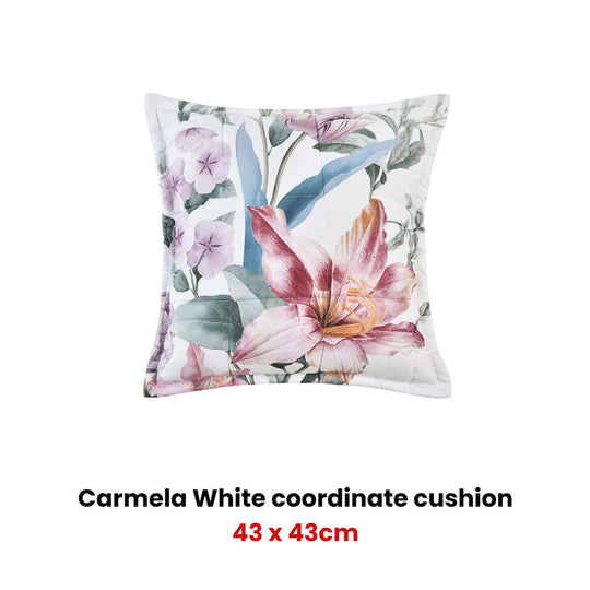 _label_, DSZ Product, feed-cond-new, feed-sl-free shipping, free-shippingBianca Carmela White Coordinate Square Filled Cushion - Premium Home & Garden > Decor > Cushions & Throws from Bianca ! Shop Online Buy Now at S & D's Value Store Family Business Best Customer Service_label_, DSZ Product, feed-cond-new, feed-sl-free shipping, free-shipping