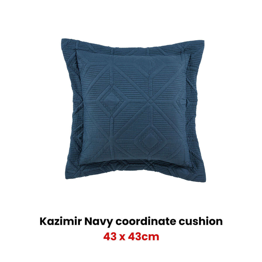 _label_, DSZ Product, feed-cond-new, feed-sl-free shipping, free-shippingBianca Kazimir Navy Square Filled Cushion - Premium Home & Garden > Decor > Cushions & Throws from Bianca ! Shop Online Buy Now at S & D's Value Store Family Business Best Customer Service_label_, DSZ Product, feed-cond-new, feed-sl-free shipping, free-shipping