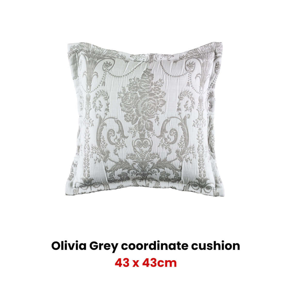 _label_, DSZ Product, feed-cond-new, feed-sl-free shipping, free-shippingBianca Olivia Grey Square Filled Cushion - Premium Home & Garden > Decor > Cushions & Throws from Bianca ! Shop Online Buy Now at S & D's Value Store Family Business Best Customer Service_label_, DSZ Product, feed-cond-new, feed-sl-free shipping, free-shipping