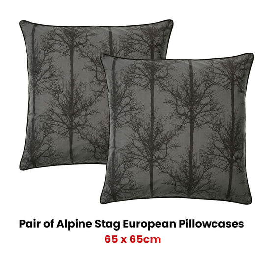 _label_, DSZ Product, feed-cond-new, feed-sl-free shipping, free-shippingBianca Pair Of Alpine Stag Taupe European Pillowcases - Premium Home & Garden > Bedding > Pillows from Bianca ! Shop Online Buy Now at S & D's Value Store Family Business Best Customer Service_label_, DSZ Product, feed-cond-new, feed-sl-free shipping, free-shipping