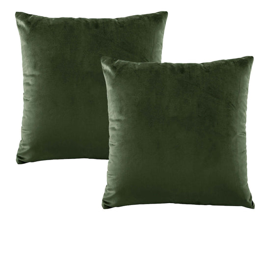 _label_, DSZ Product, feed-cond-new, feed-sl-free shipping, free-shippingBianca Pair Of Vivid Coordinates Forest Green Velvet European Pillowcases - Premium Home & Garden > Bedding > Pillows from Bianca ! Shop Online Buy Now at S & D's Value Store Family Business Best Customer Service_label_, DSZ Product, feed-cond-new, feed-sl-free shipping, free-shipping