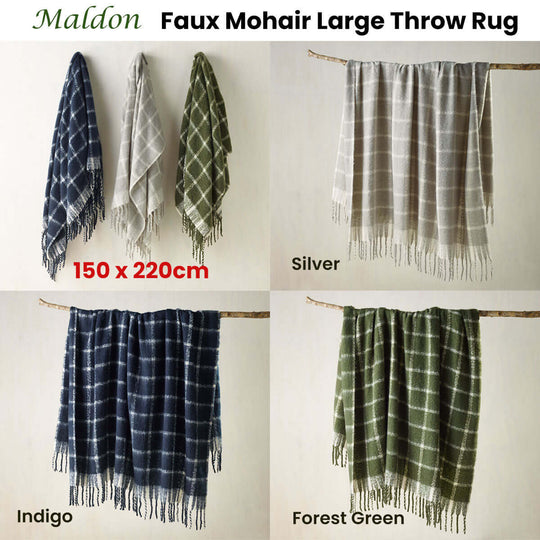 _label_, DSZ Product, feed-cond-new, feed-sl-free shipping, free-shipping, newBianca Maldon Faux Mohair Large Throw Rug 150 X 220 Cm Forest Green - Premium Home & Garden > Bedding > Blankets & Throws from Bianca ! Shop Online Buy Now at S & D's Value Store Family Business Best Customer Service_label_, DSZ Product, feed-cond-new, feed-sl-free shipping, free-shipping, new