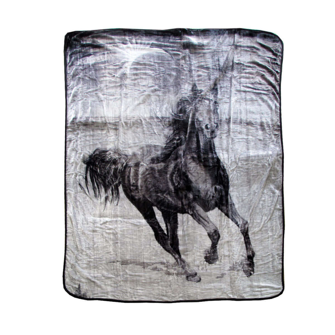 _label_, DSZ Product, feed-cond-new, feed-sl-free shipping, free-shipping375Gsm 1 Ply 3D Print Faux Mink Blanket Queen 200 X 240 Cm Galloping Horse - Premium Home & Garden > Bedding > Blankets & Throws from DSZ ! Shop Online Buy Now at S & D's Value Store Family Business Best Customer Service_label_, DSZ Product, feed-cond-new, feed-sl-free shipping, free-shipping