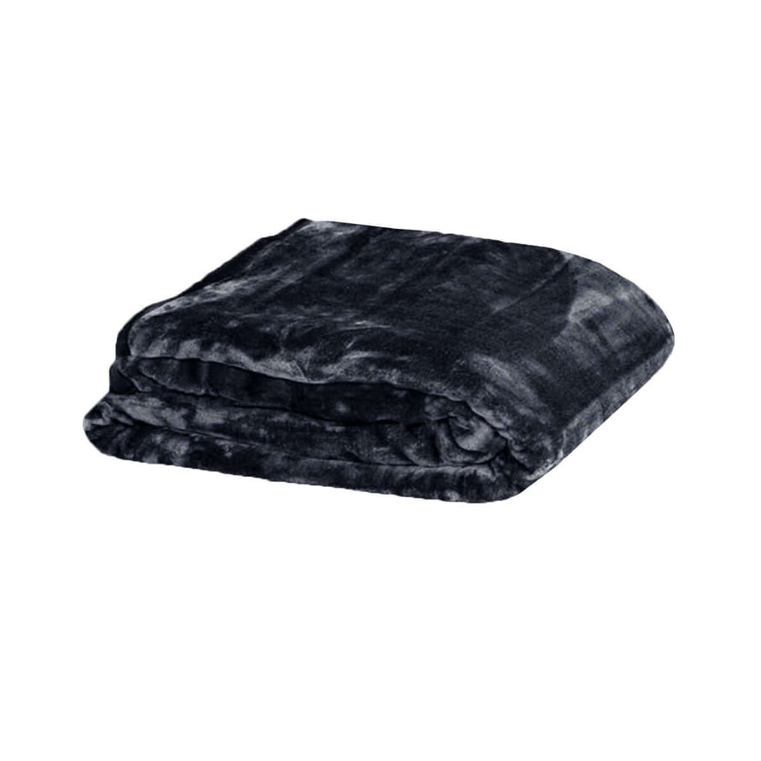 _label_, DSZ Product, feed-cond-new, feed-sl-free shipping, free-shipping375Gsm 1 Ply Solid Faux Mink Blanket Queen 200 X 240 Cm Charcoal - Premium Home & Garden > Bedding > Blankets & Throws from DSZ ! Shop Online Buy Now at S & D's Value Store Family Business Best Customer Service_label_, DSZ Product, feed-cond-new, feed-sl-free shipping, free-shipping