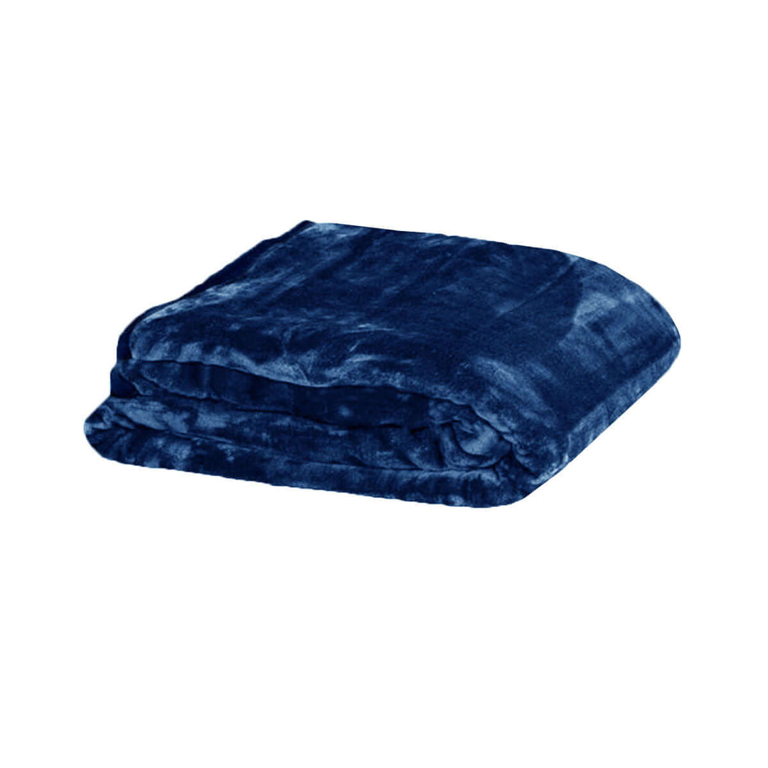 _label_, DSZ Product, feed-cond-new, feed-sl-free shipping, free-shipping375Gsm 1 Ply Solid Faux Mink Blanket Queen 200 X 240 Cm Navy - Premium Home & Garden > Bedding > Blankets & Throws from DSZ ! Shop Online Buy Now at S & D's Value Store Family Business Best Customer Service_label_, DSZ Product, feed-cond-new, feed-sl-free shipping, free-shipping