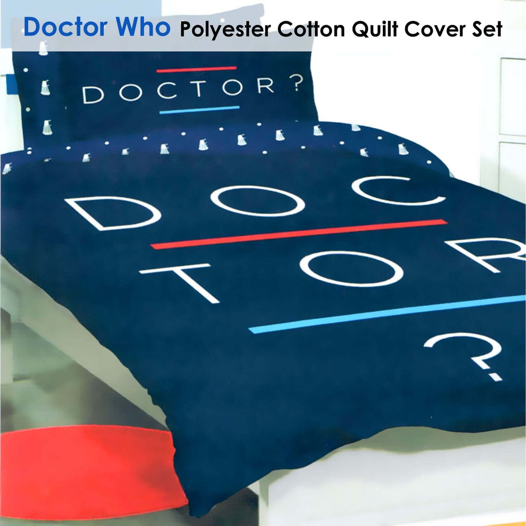 _label_, DSZ Product, feed-cond-new, feed-sl-free shipping, free-shippingDoctor Who Quilt Cover Set Double - Premium Home & Garden > Bedding > Duvet Covers from DSZ ! Shop Online Buy Now at S & D's Value Store Family Business Best Customer Service_label_, DSZ Product, feed-cond-new, feed-sl-free shipping, free-shipping