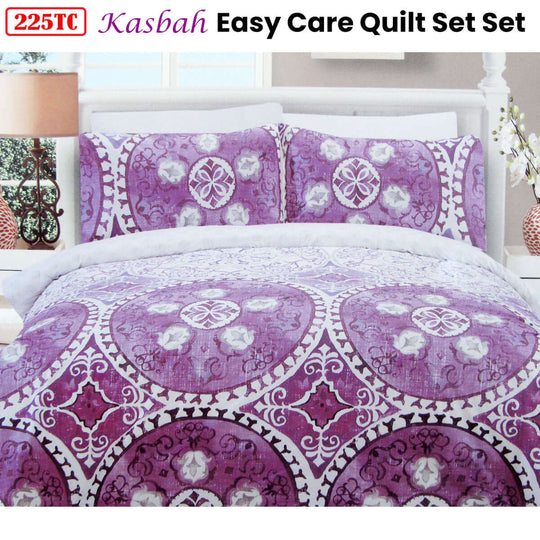 _label_, DSZ Product, feed-cond-new, feed-sl-free shipping, free-shipping225Tc Kasbah Mandala Cotton Rich Easy Care Quilt Cover Set Queen - Premium Home & Garden > Bedding > Duvet Covers from DSZ ! Shop Online Buy Now at S & D's Value Store Family Business Best Customer Service_label_, DSZ Product, feed-cond-new, feed-sl-free shipping, free-shipping