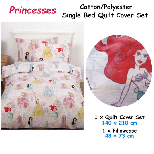 _label_, DSZ Product, feed-cond-new, feed-sl-free shipping, free-shippingCaprice Disney Princesses Pink Licensed Quilt Cover Set Single - Premium Home & Garden > Bedding > Duvet Covers from Caprice ! Shop Online Buy Now at S & D's Value Store Family Business Best Customer Service_label_, DSZ Product, feed-cond-new, feed-sl-free shipping, free-shipping