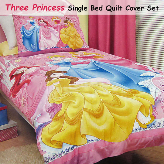 _label_, DSZ Product, feed-cond-new, feed-sl-free shipping, free-shippingCaprice Disney Three Princesses Licensed Quilt Cover Set Single - Premium Home & Garden > Bedding > Duvet Covers from Caprice ! Shop Online Buy Now at S & D's Value Store Family Business Best Customer Service_label_, DSZ Product, feed-cond-new, feed-sl-free shipping, free-shipping