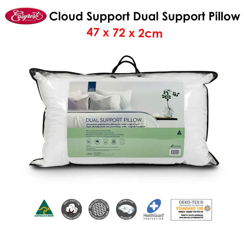 _label_, DSZ Product, feed-cond-new, feed-sl-free shipping, free-shippingEasyrest Cloud Support Dual Support Pillow 47 X 72 X 2 Cm - Premium Home & Garden > Bedding > Pillows from Easyrest ! Shop Online Buy Now at S & D's Value Store Family Business Best Customer Service_label_, DSZ Product, feed-cond-new, feed-sl-free shipping, free-shipping