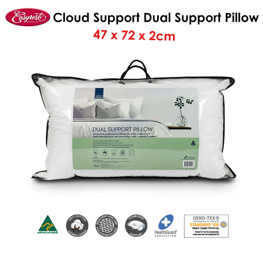 _label_, DSZ Product, feed-cond-new, feed-sl-free shipping, free-shippingEasyrest Cloud Support Dual Support Pillow 47 X 72 X 2 Cm - Premium Home & Garden > Bedding > Pillows from Easyrest ! Shop Online Buy Now at S & D's Value Store Family Business Best Customer Service_label_, DSZ Product, feed-cond-new, feed-sl-free shipping, free-shipping