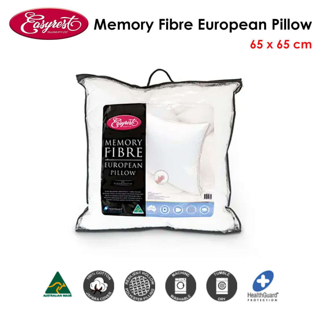 _label_, DSZ Product, feed-cond-new, feed-sl-free shipping, free-shippingEasyrest Memory Fibre European Pillow 65 X 65 Cm - Premium Home & Garden > Bedding > Pillows from Easyrest ! Shop Online Buy Now at S & D's Value Store Family Business Best Customer Service_label_, DSZ Product, feed-cond-new, feed-sl-free shipping, free-shipping