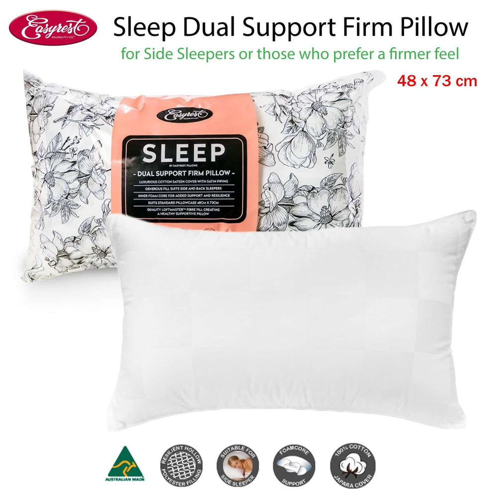 _label_, DSZ Product, feed-cond-new, feed-sl-free shipping, free-shippingEasyrest Sleep Dual Support Firm Standard Pillow Suits Side Sleeper - Premium Home & Garden > Bedding > Pillows from Easyrest ! Shop Online Buy Now at S & D's Value Store Family Business Best Customer Service_label_, DSZ Product, feed-cond-new, feed-sl-free shipping, free-shipping