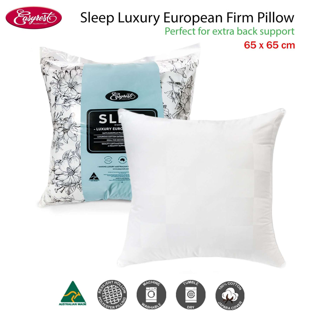 _label_, DSZ Product, feed-cond-new, feed-sl-free shipping, free-shippingEasyrest Sleep Luxury European Firm Pillow - Premium Home & Garden > Bedding > Pillows from Easyrest ! Shop Online Buy Now at S & D's Value Store Family Business Best Customer Service_label_, DSZ Product, feed-cond-new, feed-sl-free shipping, free-shipping