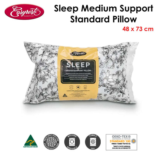 _label_, DSZ Product, feed-cond-new, feed-sl-free shipping, free-shippingEasyrest Sleep Medium Support Standard Pillow 48 X 73 Cm - Premium Home & Garden > Bedding > Pillows from Easyrest ! Shop Online Buy Now at S & D's Value Store Family Business Best Customer Service_label_, DSZ Product, feed-cond-new, feed-sl-free shipping, free-shipping