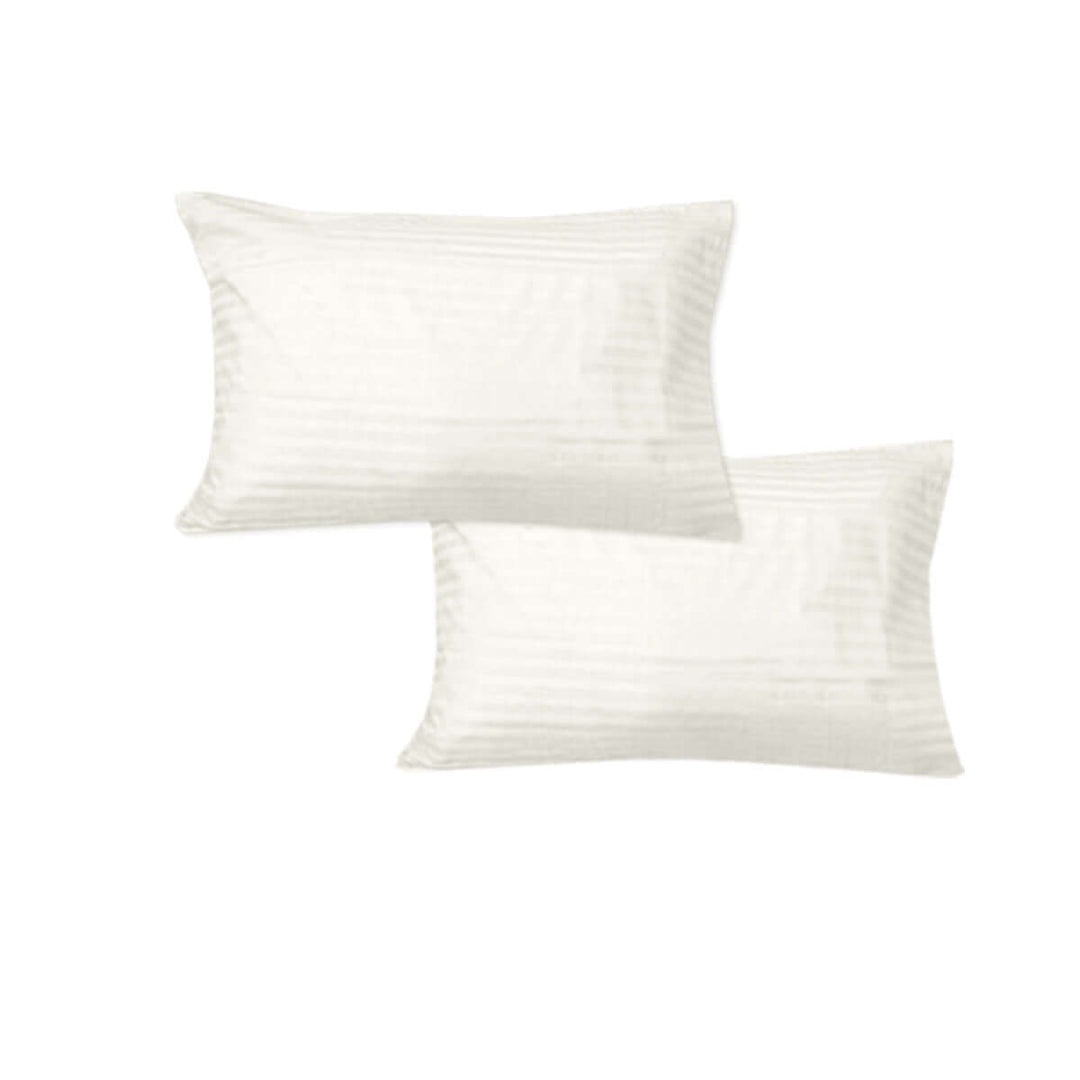 _label_, DSZ Product, feed-cond-new, feed-sl-free shipping, free-shipping600Tc Pair Of No Flap Wide Self Striped Standard Pillowcases Cream - Premium Home & Garden > Bedding > Pillowcases from DSZ ! Shop Online Buy Now at S & D's Value Store Family Business Best Customer Service_label_, DSZ Product, feed-cond-new, feed-sl-free shipping, free-shipping