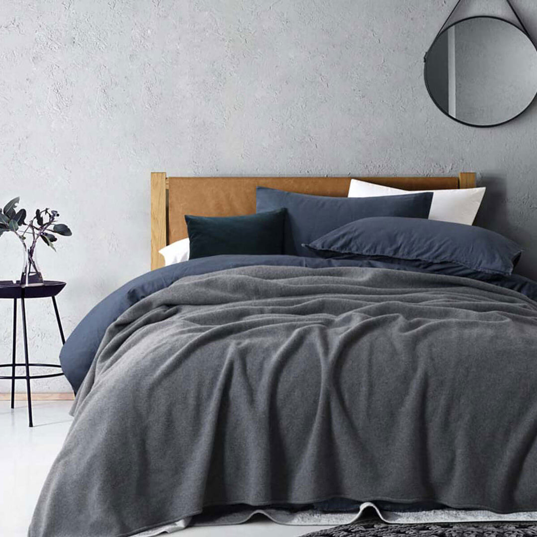 _label_, DSZ Product, feed-cond-new, feed-sl-free shipping, free-shipping, newLaconia 400Gsm Premium Australian Pure Wool Blanket Grey King - Premium Home & Garden > Bedding > Blankets & Throws from Laconia ! Shop Online Buy Now at S & D's Value Store Family Business Best Customer Service_label_, DSZ Product, feed-cond-new, feed-sl-free shipping, free-shipping, new