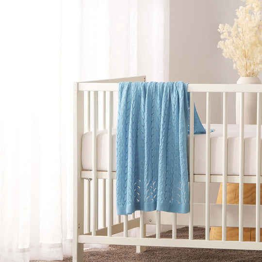 _label_, DSZ Product, feed-cond-new, feed-sl-free shipping, free-shippingLittle Gem Lyla Blue Cotton Baby Blanket 75 X 100 Cm - Premium Home & Garden > Bedding > Blankets & Throws from Little Gem ! Shop Online Buy Now at S & D's Value Store Family Business Best Customer Service_label_, DSZ Product, feed-cond-new, feed-sl-free shipping, free-shipping