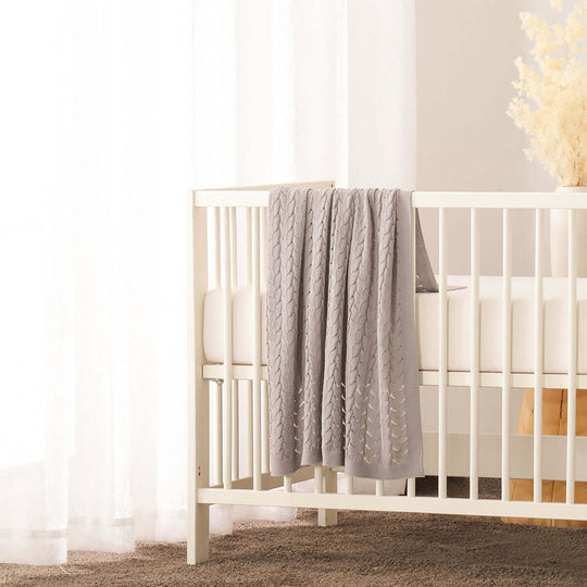 _label_, DSZ Product, feed-cond-new, feed-sl-free shipping, free-shippingLittle Gem Lyla Grey Cotton Baby Blanket 75 X 100 Cm - Premium Home & Garden > Bedding > Blankets & Throws from Little Gem ! Shop Online Buy Now at S & D's Value Store Family Business Best Customer Service_label_, DSZ Product, feed-cond-new, feed-sl-free shipping, free-shipping