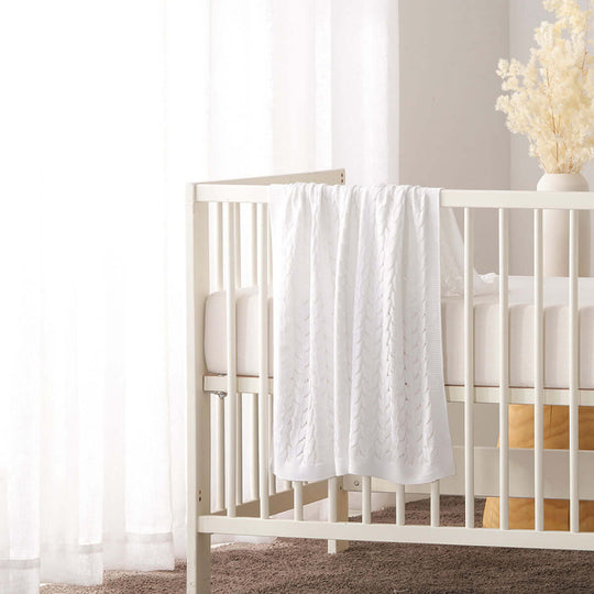 _label_, DSZ Product, feed-cond-new, feed-sl-free shipping, free-shippingLittle Gem Lyla White Cotton Baby Blanket 75 X 100 Cm - Premium Home & Garden > Bedding > Blankets & Throws from Little Gem ! Shop Online Buy Now at S & D's Value Store Family Business Best Customer Service_label_, DSZ Product, feed-cond-new, feed-sl-free shipping, free-shipping