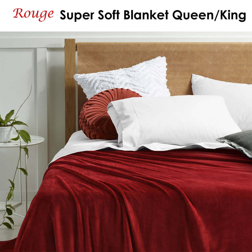 _label_, DSZ Product, feed-cond-new, feed-sl-free shipping, free-shippingAccessorize Rouge Super Soft Blanket Queen/King - Premium Home & Garden > Bedding > Mattress Protectors from Accessorize ! Shop Online Buy Now at S & D's Value Store Family Business Best Customer Service_label_, DSZ Product, feed-cond-new, feed-sl-free shipping, free-shipping