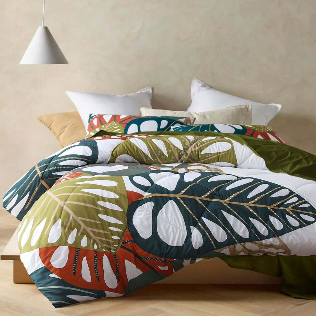 _label_, DSZ Product, feed-cond-new, feed-sl-free shipping, free-shipping, newAccessorize 3 Piece Monstera Digital Printed Comforter Set Queen - Premium Home & Garden > Bedding > Duvet Covers from Accessorize ! Shop Online Buy Now at S & D's Value Store Family Business Best Customer Service_label_, DSZ Product, feed-cond-new, feed-sl-free shipping, free-shipping, new